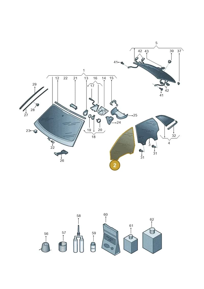 4K0845201B — Audi RS6 Avant (2019-2025) diagram 537845000, position 2