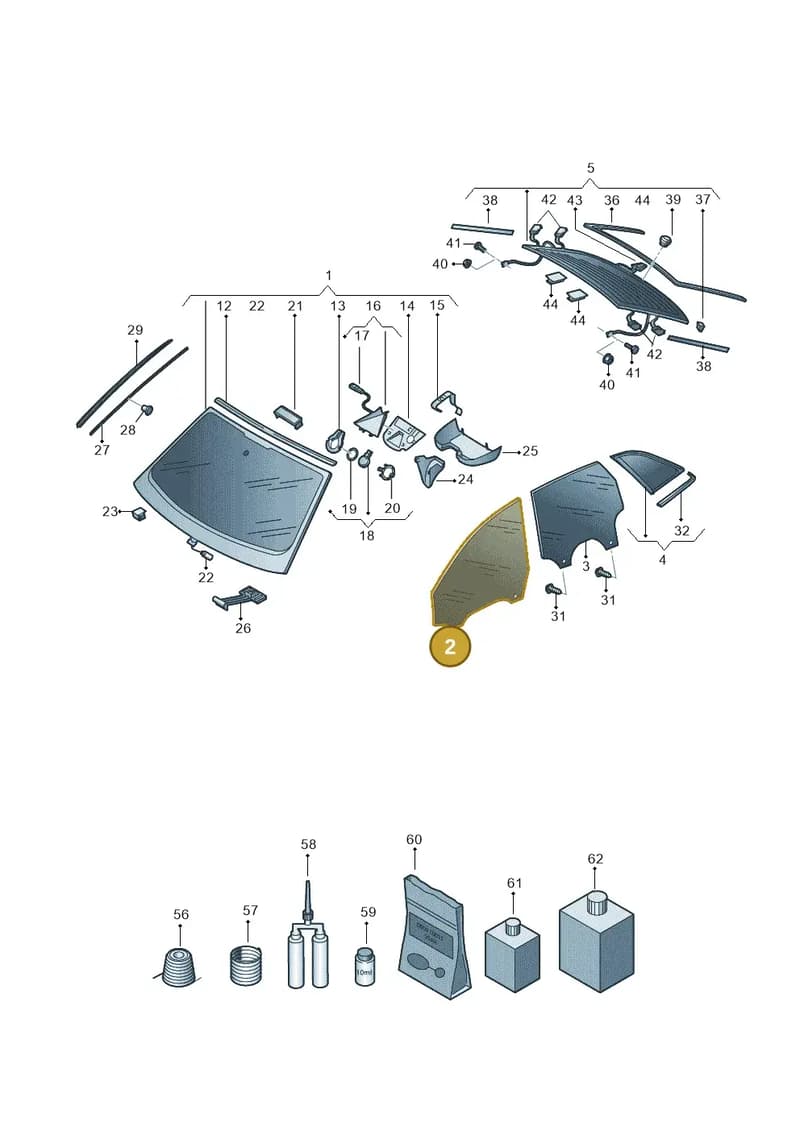 4K0845202B — Audi A6 (2018-2025) diagram 430845000, position 2