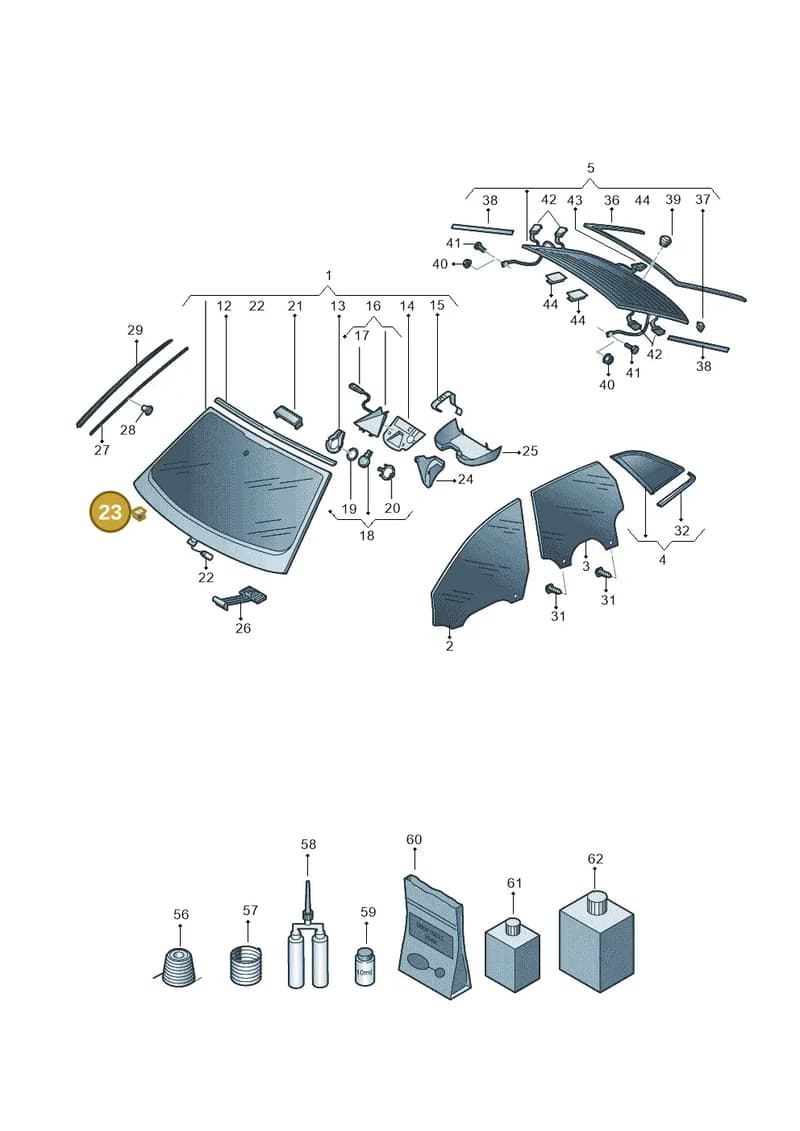 4K0845529 — Audi A6 (2018-2025) diagram 430845000, position 23