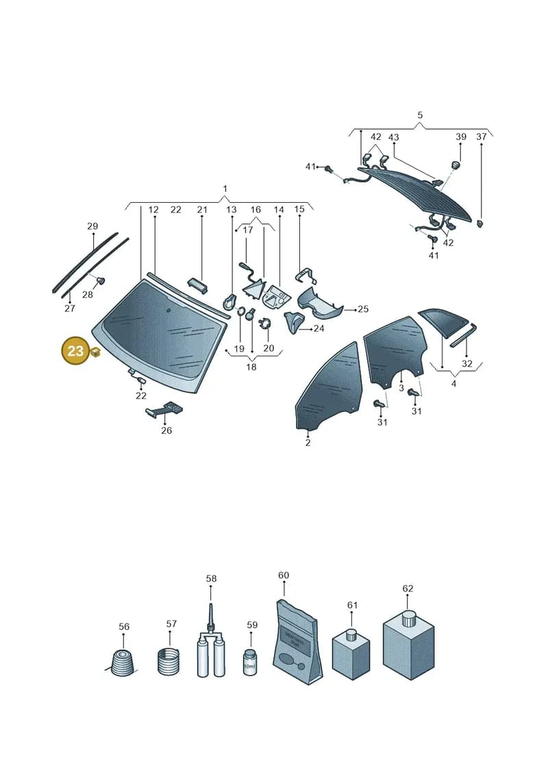 4K0845529 — Audi RS6 Avant (2019-2025) diagram 537845000, position 23