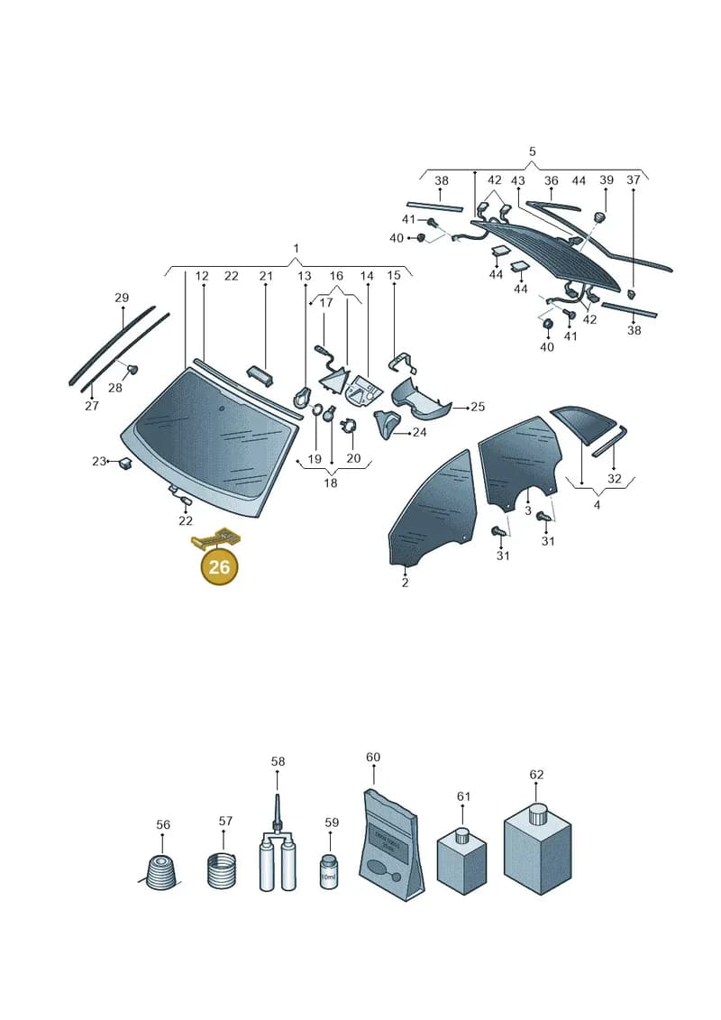 4K0845631 — Audi A6 (2018-2025) diagram 430845000, position 26