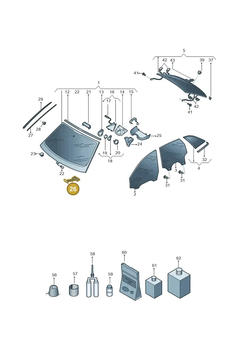 4K0845631 — Audi RS6 Avant (2019-2025) diagram 537845000, position 26