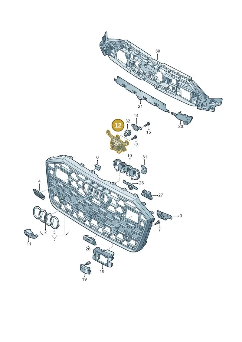 4K0853231D — Audi A6 (2018-2025) diagram 430853032, position 12