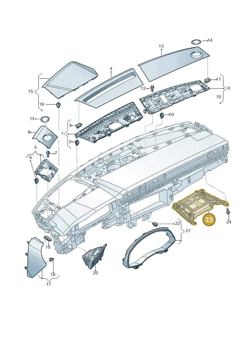 4K0857290 — Audi RS6 Avant (2019-2025) diagram 435857150, position 23