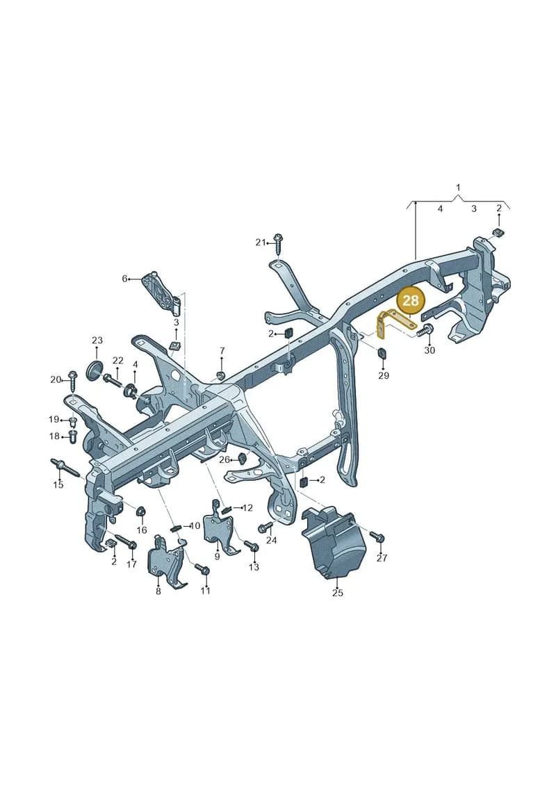 4K0858929 — Audi RS6 Avant (2019-2025) diagram 435857000, position 28