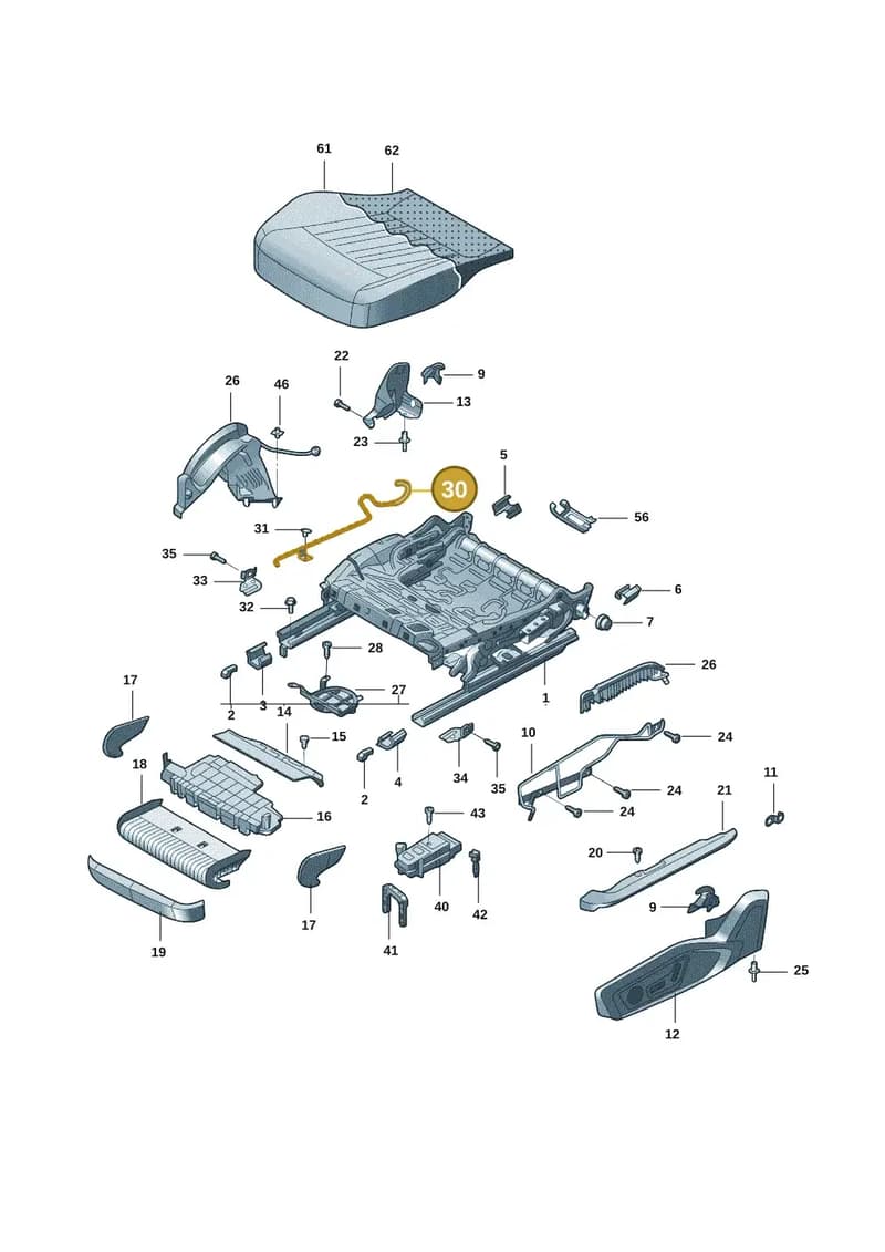 4K0881482 — Audi A7 (2021-) diagram 4kg881020, position 30