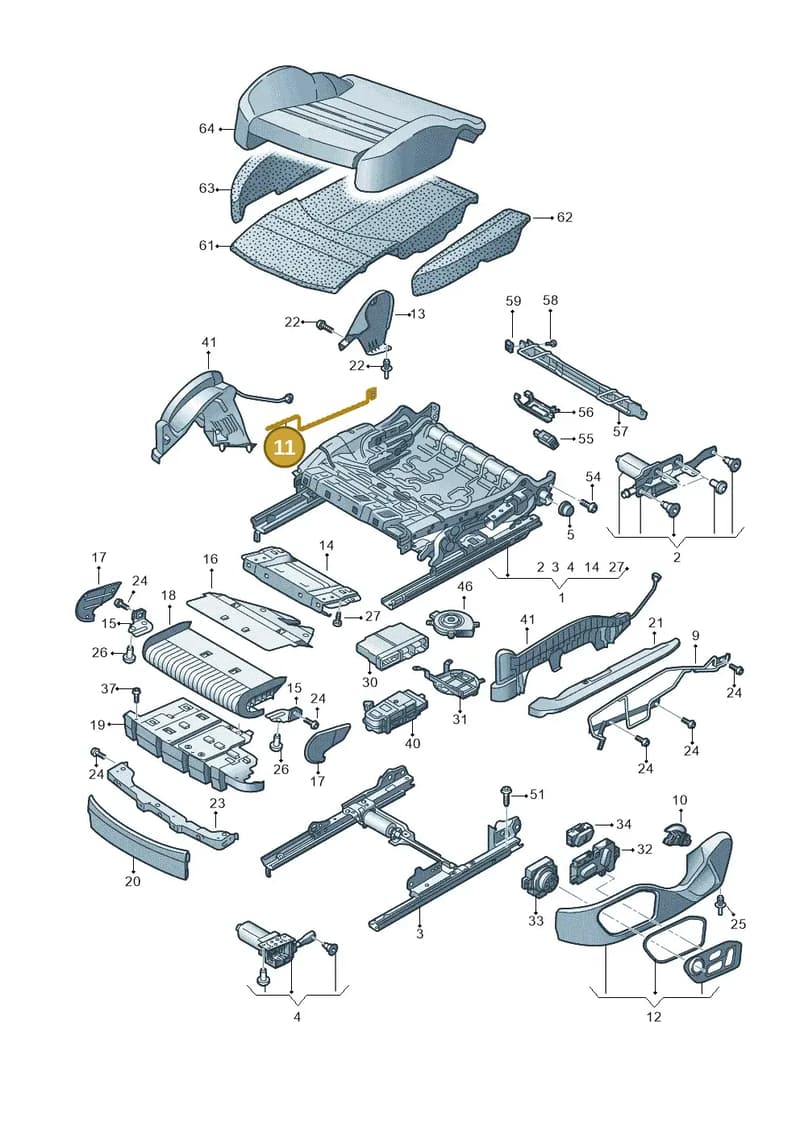 4K0881482 — Audi RS6 Avant (2019-2025) diagram 435881200, position 11