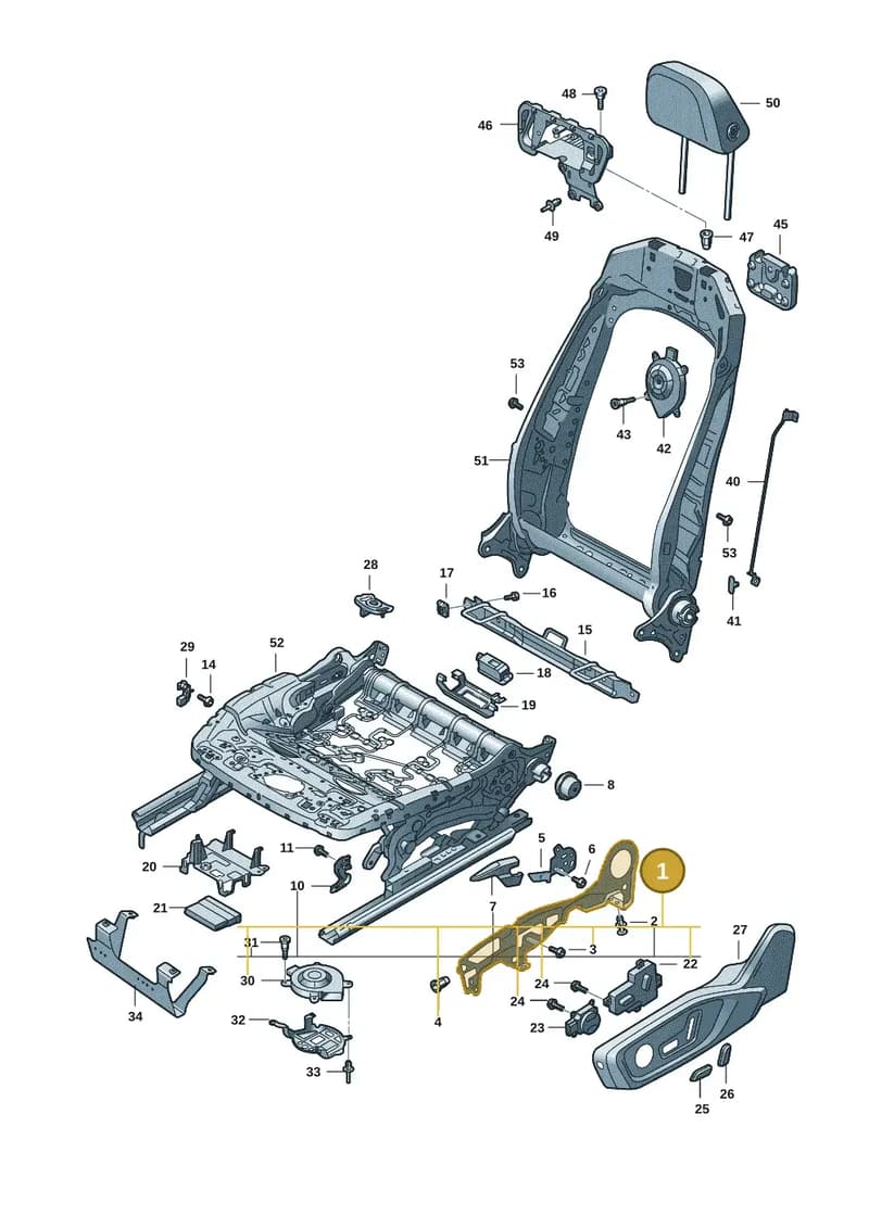 4K0881560A — Audi A5 Limousine (2024-2025) diagram 8wk881300, position 1