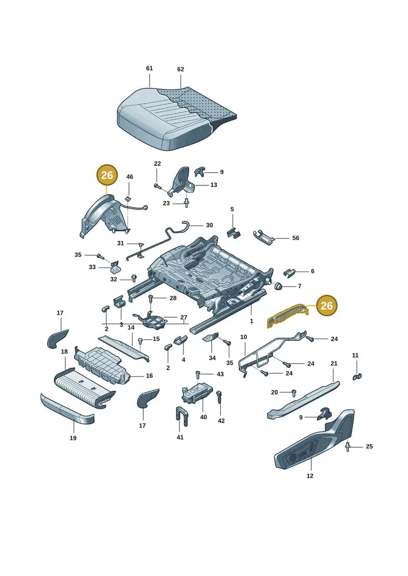 4K0881618 — Audi A7 (2021-) diagram 4kg881020, position 26