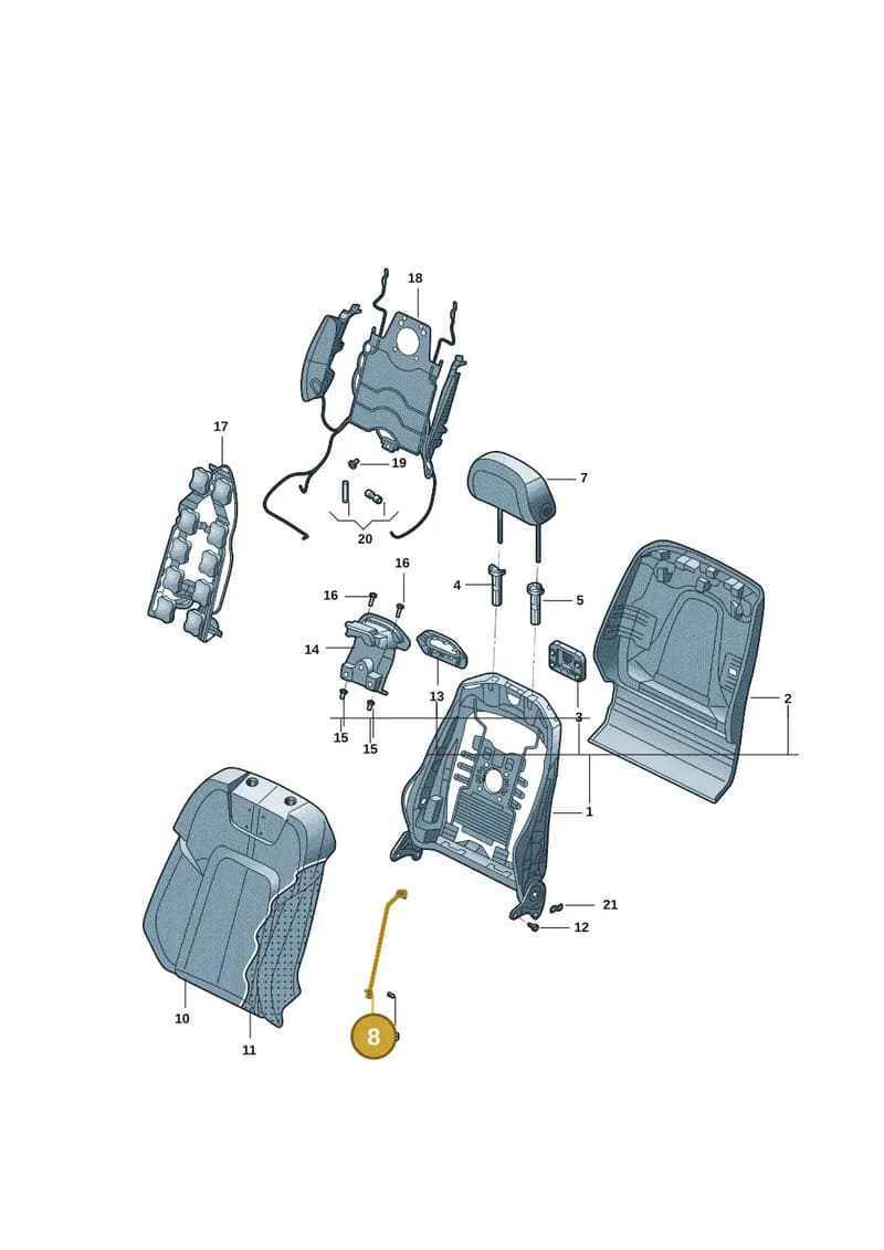4K0881881 — Audi A7 (2021-) diagram 4kg881050, position 8