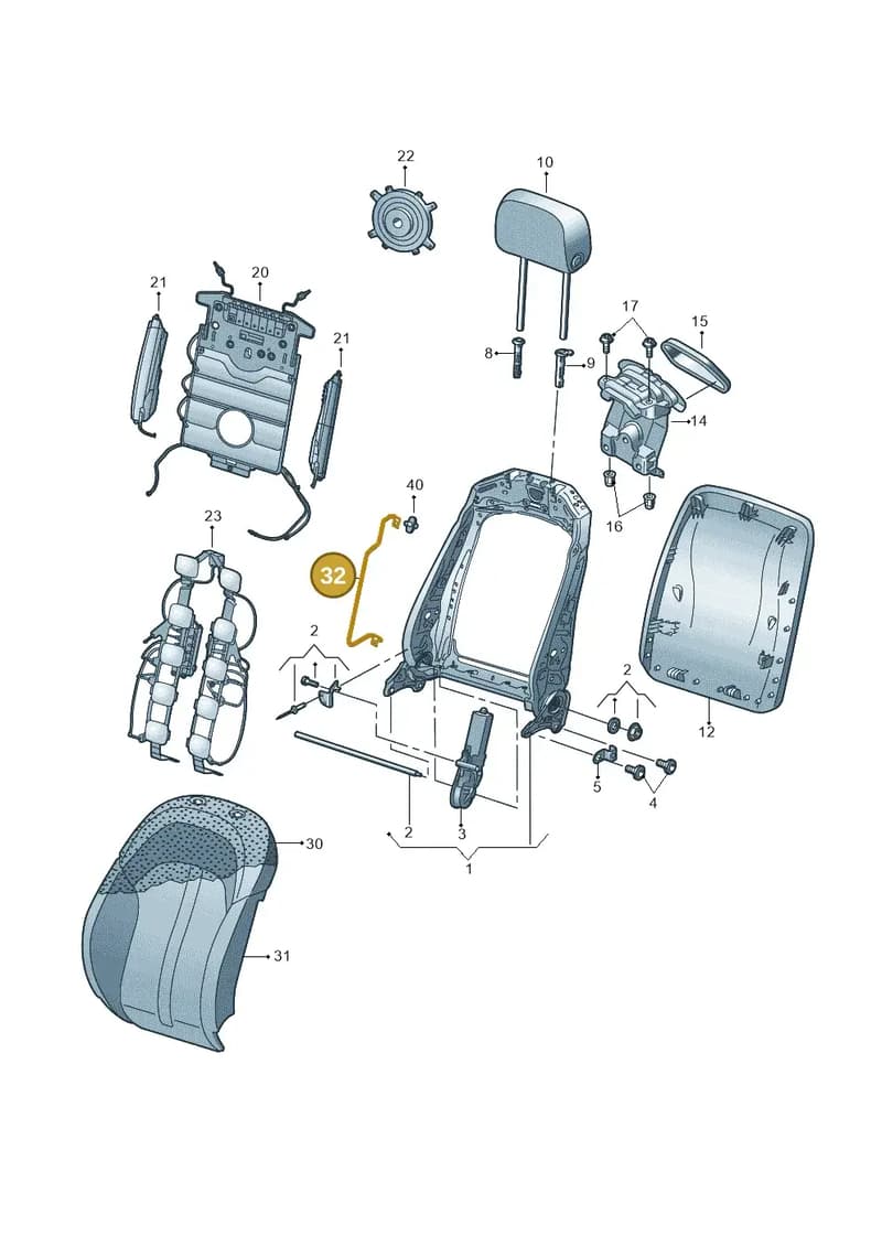 4K0881881 — Audi RS6 Avant (2019-2025) diagram 435881510, position 32