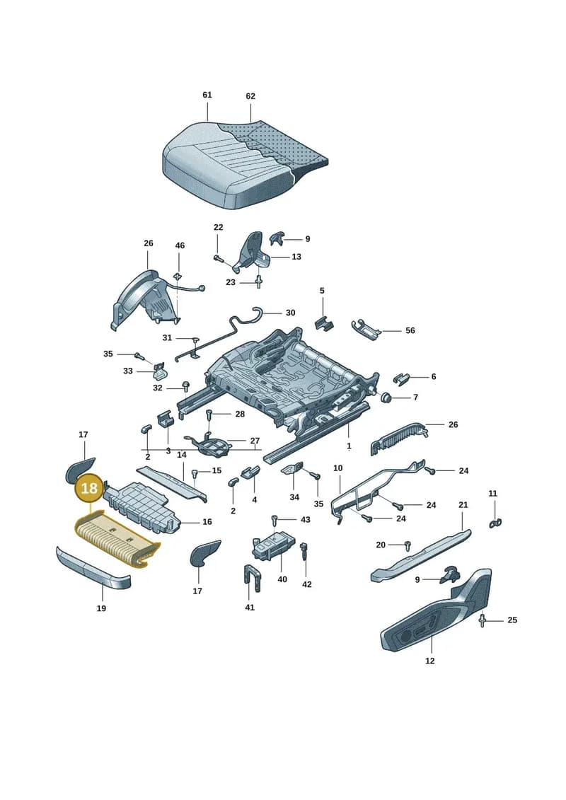 4K0881959 — Audi A7 (2021-) diagram 4kg881020, position 18