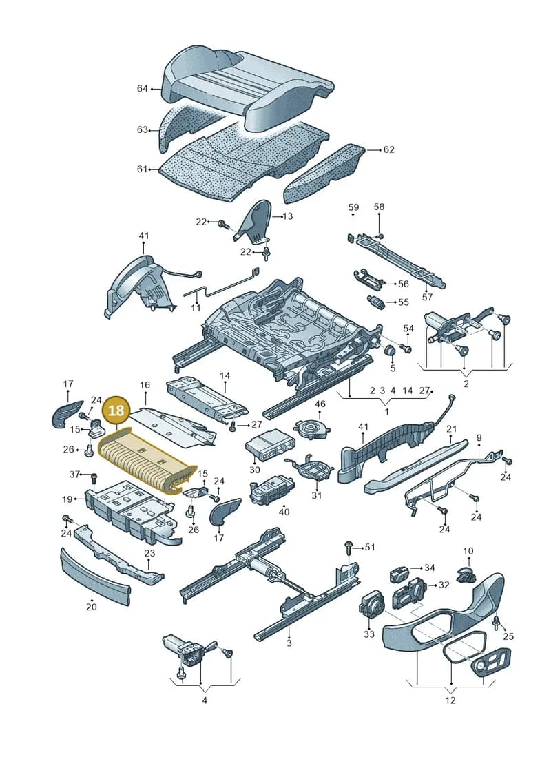 4K0881959 — Audi RS6 Avant (2019-2025) diagram 435881200, position 18