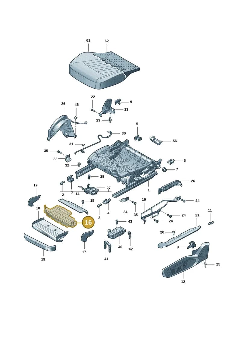 4K0882775 — Audi A7 (2021-) diagram 4kg881020, position 16