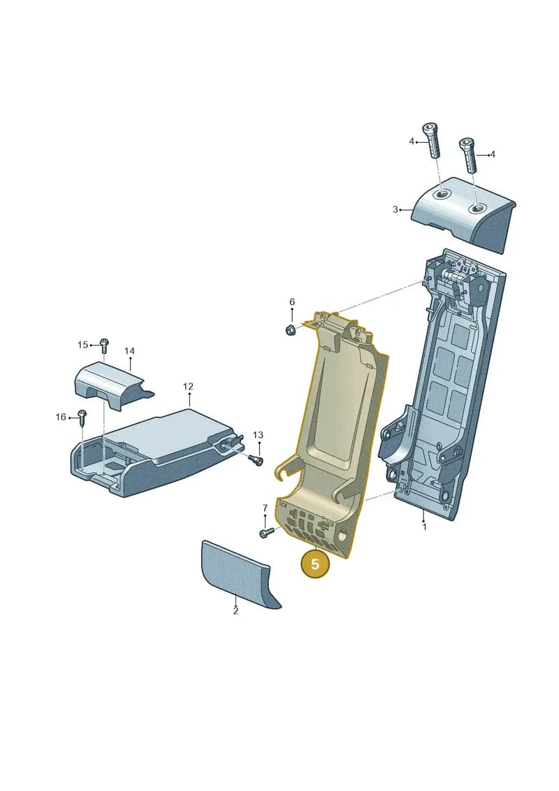 4K0885219 — Audi RS6 Avant (2019-2025) diagram 537885075, position 5