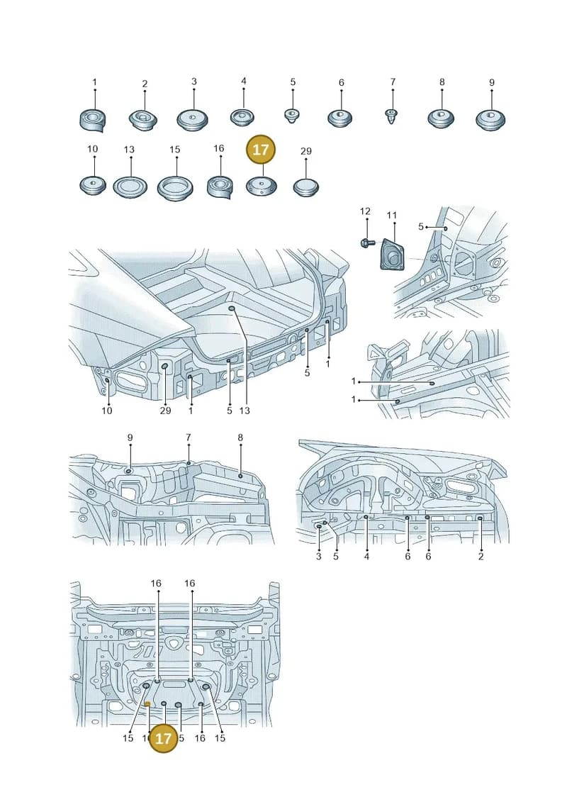 4K0899073 — Audi A7 (2021-) diagram 4kg803036, position 17