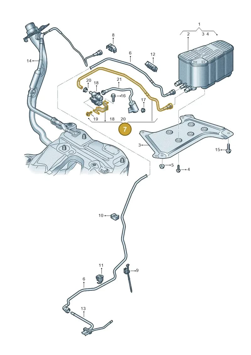 4K0906257AA — Audi RS6 Avant (2019-2025) diagram 430201840, position 7