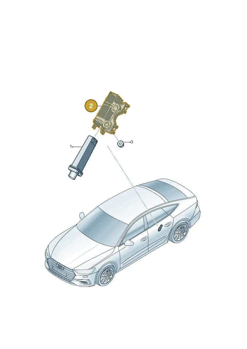 4K0907249A — Audi RS7 Sportback (2019-2025) diagram 435907600, position 2