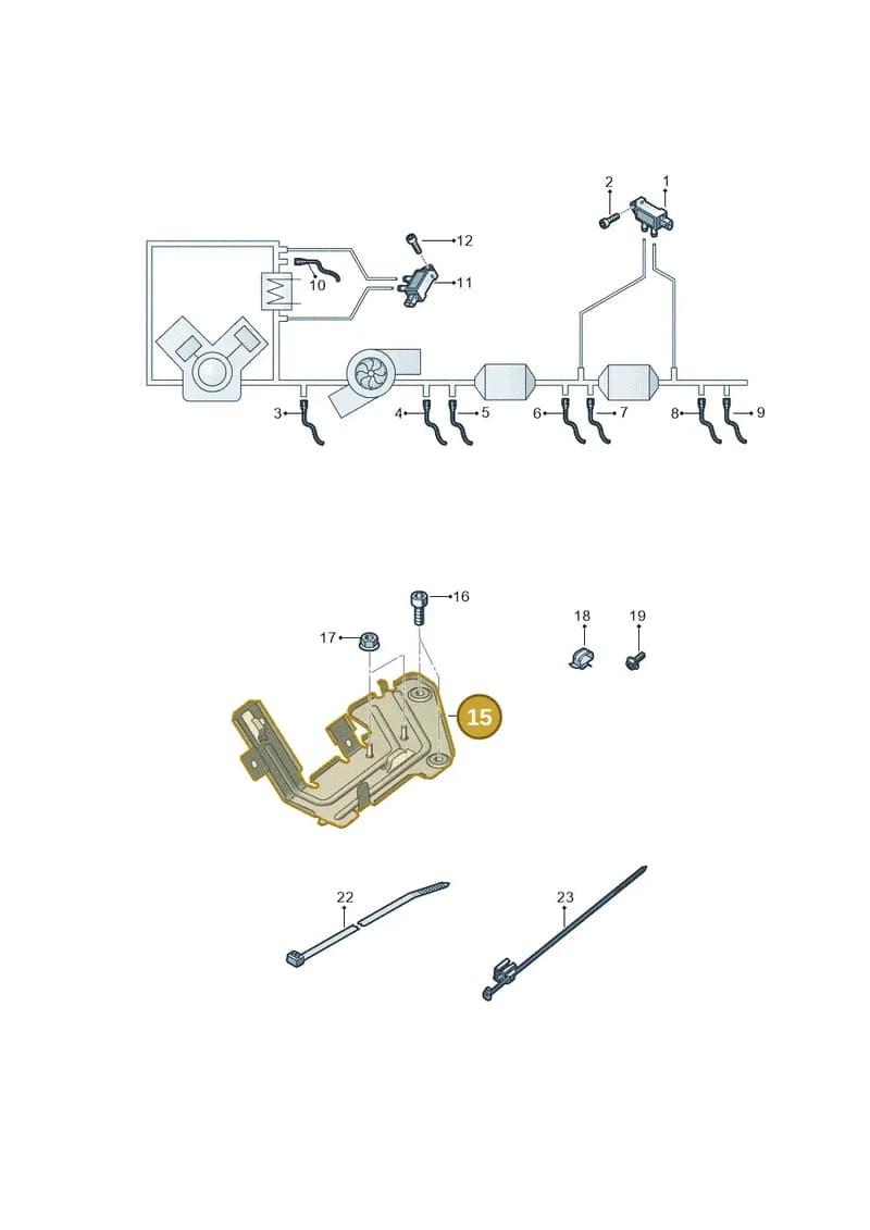 4K0907298 — Audi A7 Sportback (2018-2025) diagram 435906010, position 15