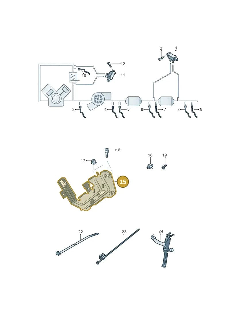 4K0907298 — Audi A6 (2018-2025) diagram 430906010, position 15