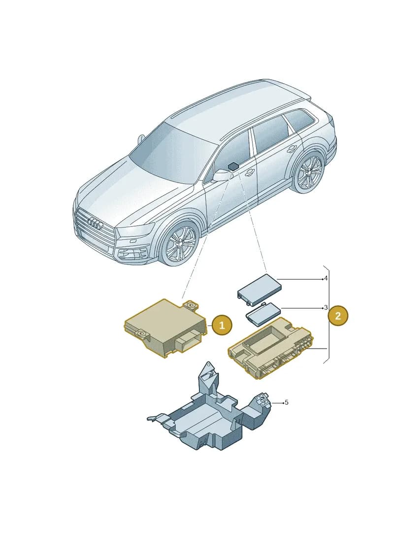 4K0907468K — Audi Q7 (2015-2025) diagram 859907000, position 1+2