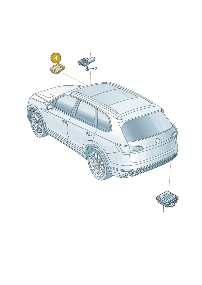 4K0907594AA — Volkswagen Touareg (2017-2025) diagram 439959000, position 4