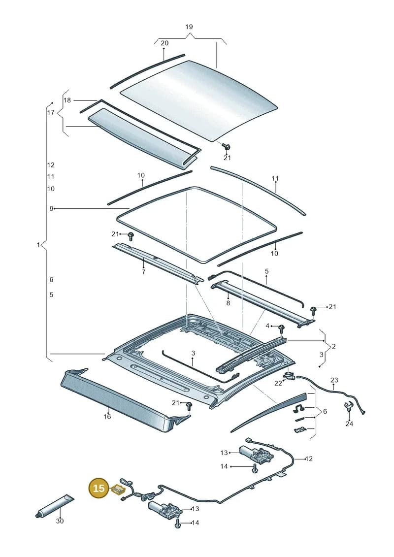 4K0907594AA — Audi RS7 Sportback (2019-2025) diagram 435877000, position 15