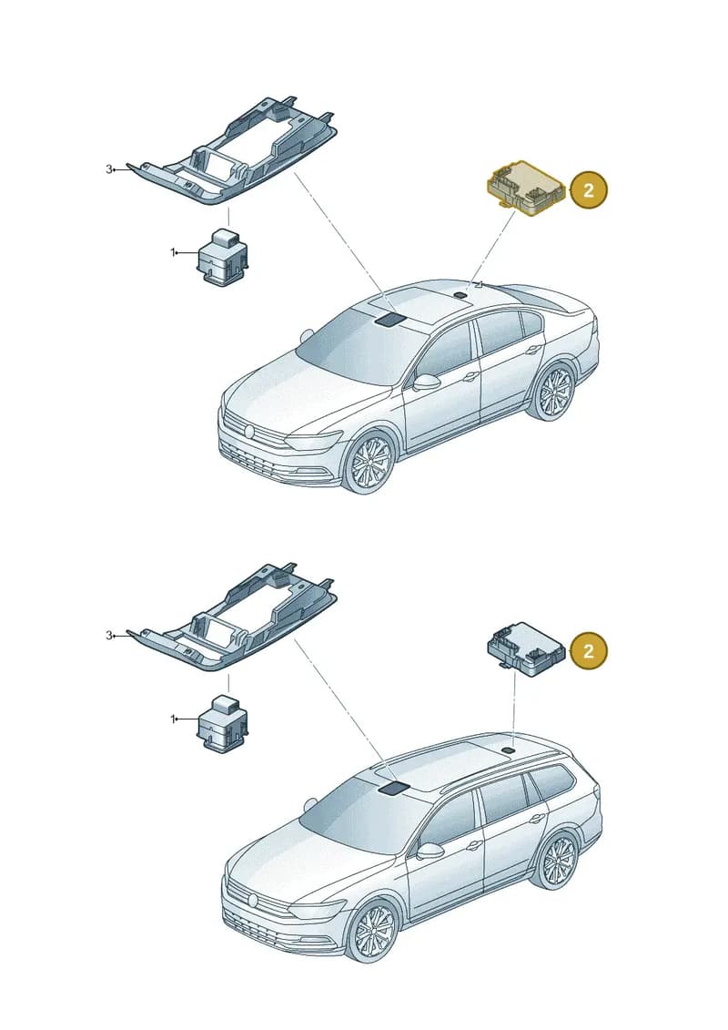 4K0907594AB — Volkswagen Passat (2018-2022) diagram 793959000, position 2