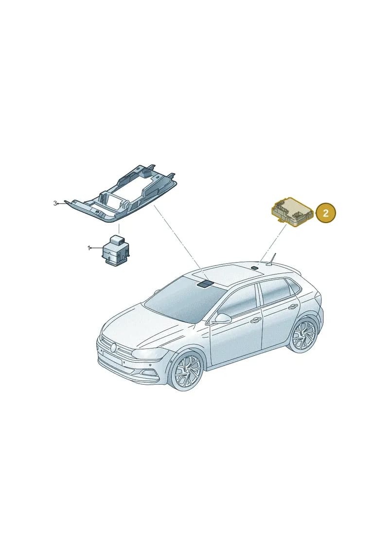 4K0907594AB — Volkswagen Polo (2017-2025) diagram 837959000, position 2