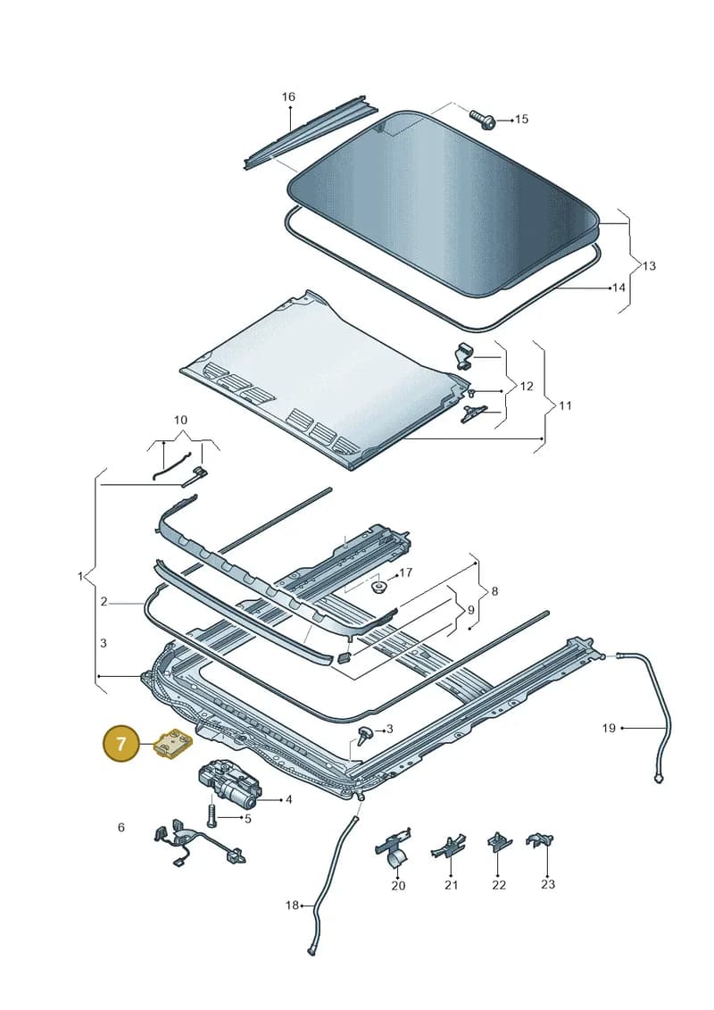4K0907594AB — Audi A4 (2015-2025) diagram 849877000, position 7