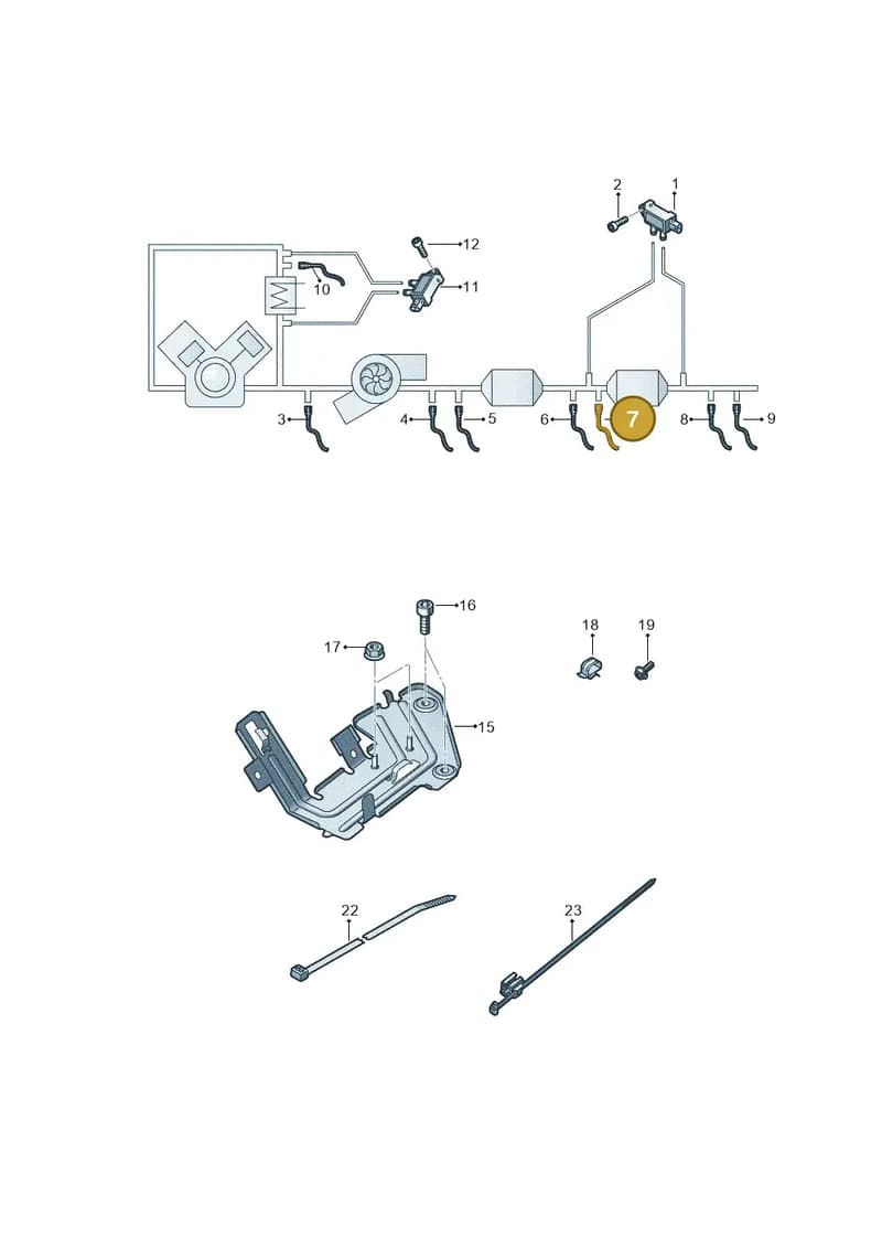 4K0907807AJ — Audi A7 Sportback (2018-2025) diagram 435906010, position 7