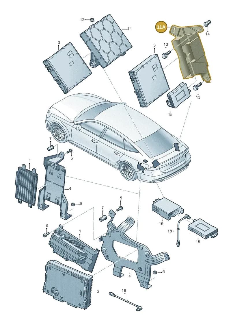 4K0907815 — Audi RS7 Sportback (2019-2025) diagram 435035400, position 11A