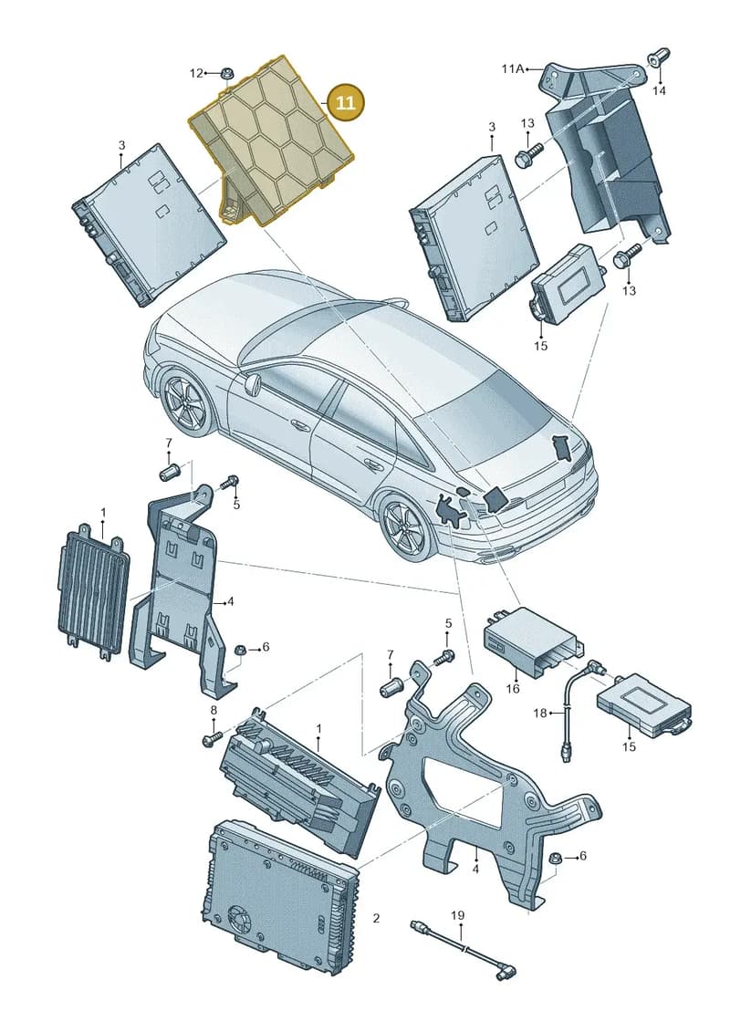 4K0907816 — Audi A6 (2018-2025) diagram 430035400, position 11
