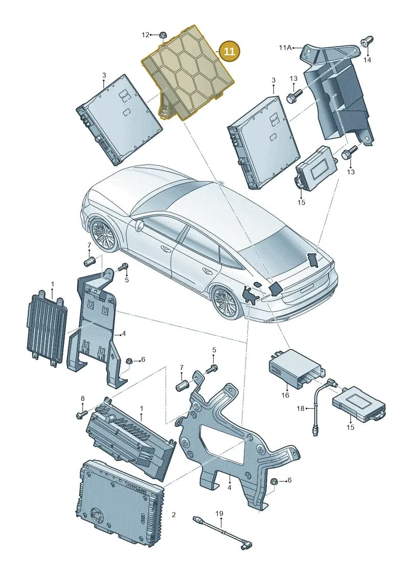 4K0907816 — Audi RS7 Sportback (2019-2025) diagram 435035400, position 11