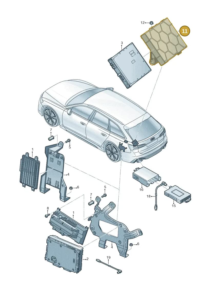 4K0907816 — Audi RS6 Avant (2019-2025) diagram 537035400, position 11