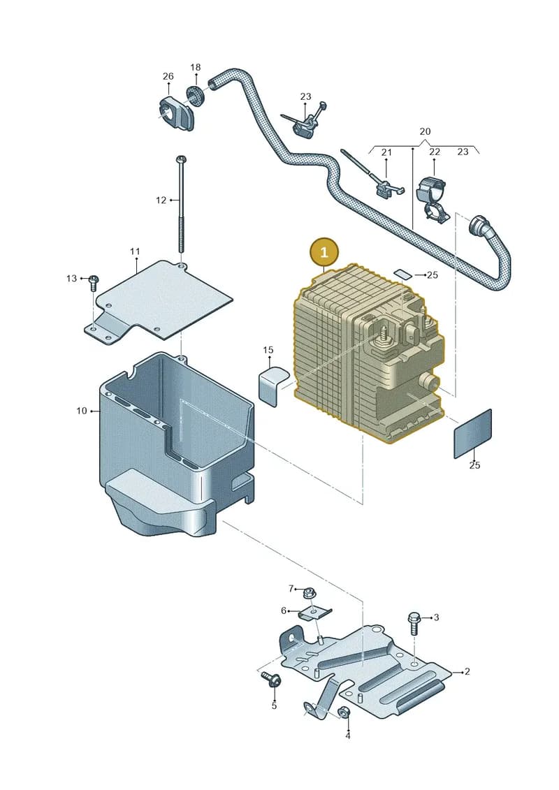 4K0915101 — Audi A6 (2018-2025) diagram 435915100, position 1