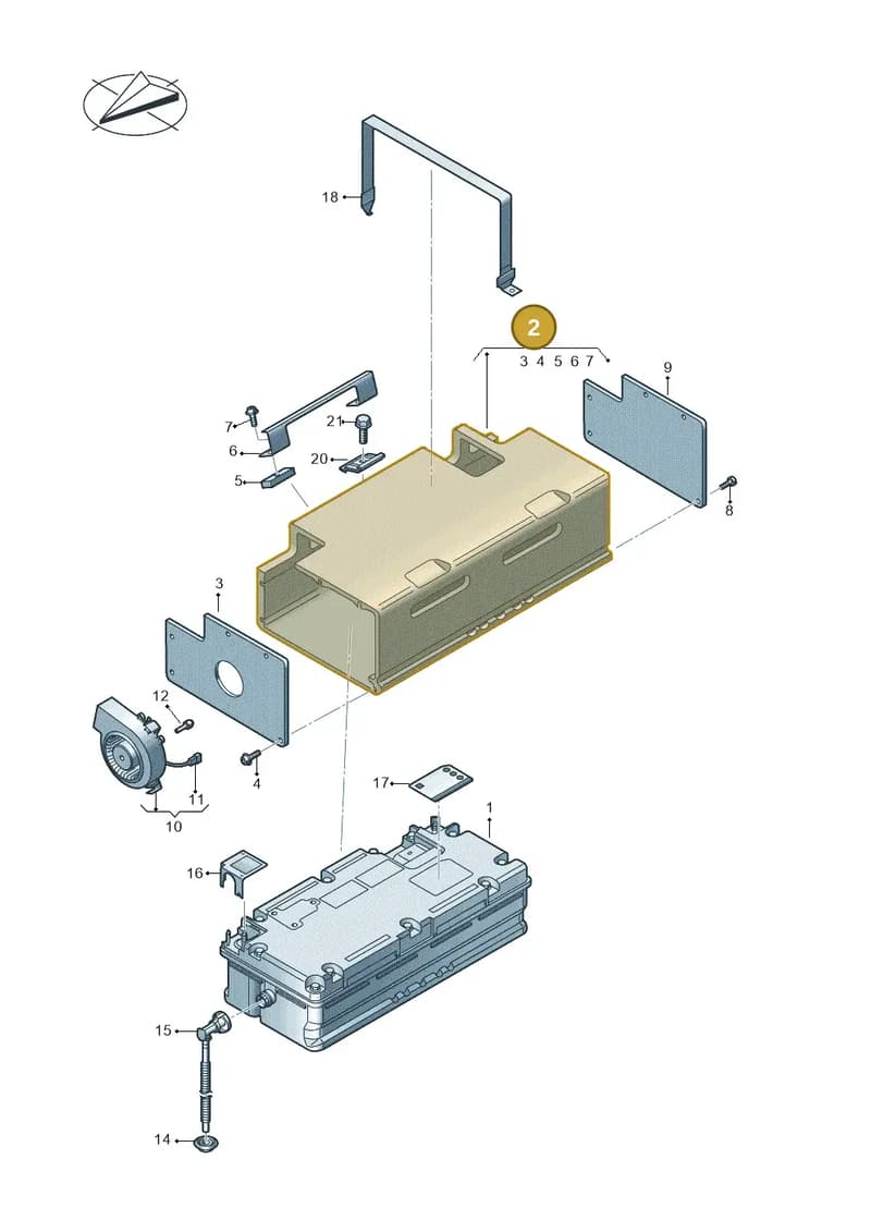 4K0915171F — Audi Q3 (2018-2025) diagram 597915050, position 2