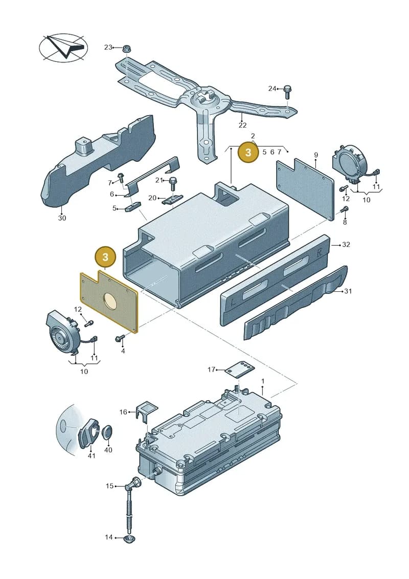 4K0915431F — Audi RS6 Avant (2019-2025) diagram 435915050, position 3
