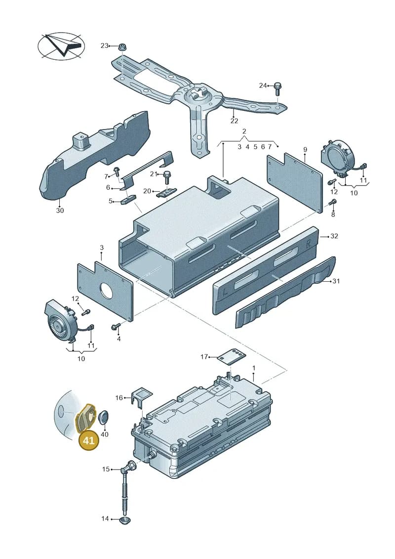 4K0915551 — Audi A6 (2018-2025) diagram 435915050, position 41