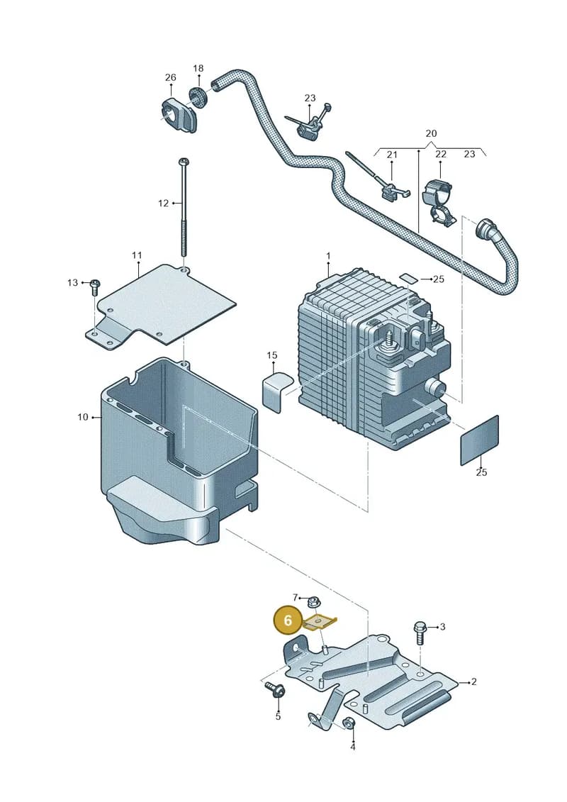 4K0915811 — Audi A6 (2018-2025) diagram 435915100, position 6