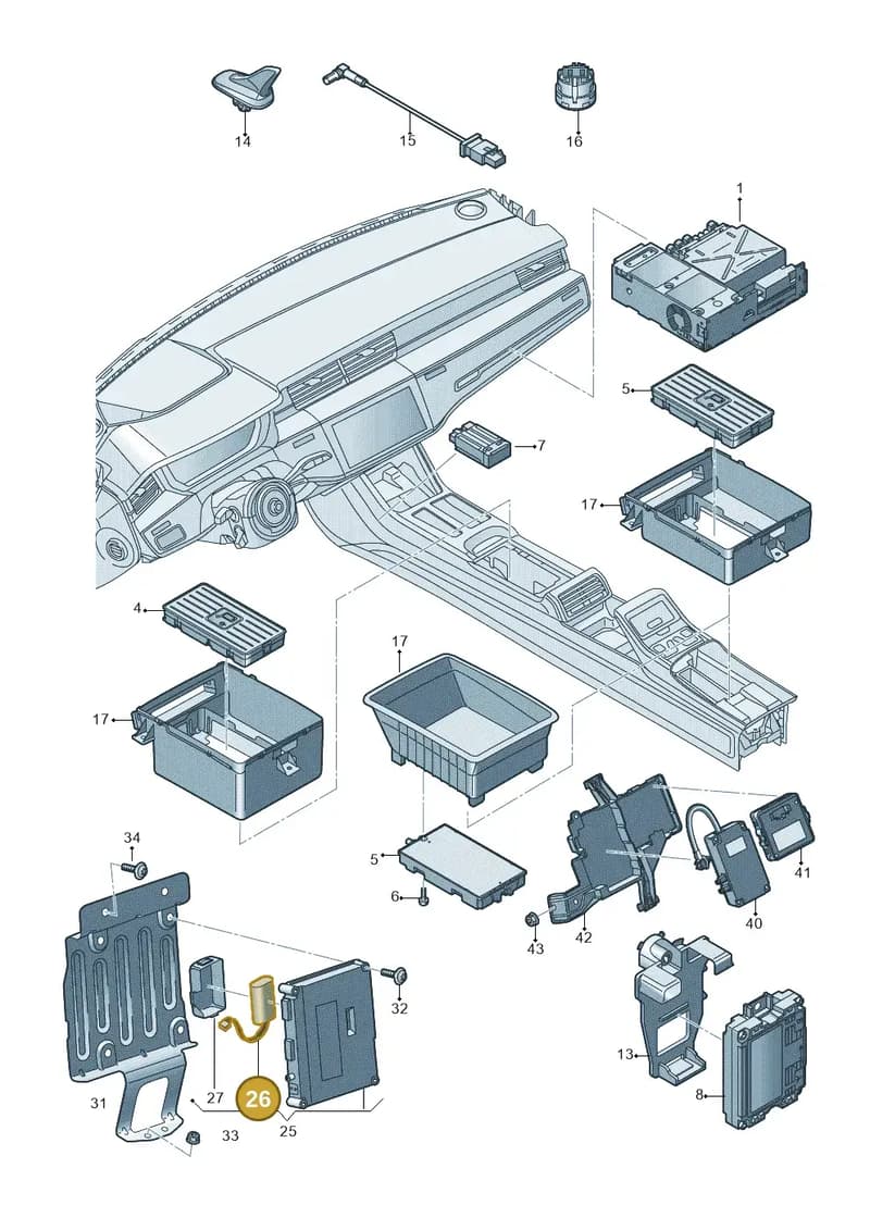 4K0915989D — Audi A8 (2017-2025) diagram 838035550, position 26