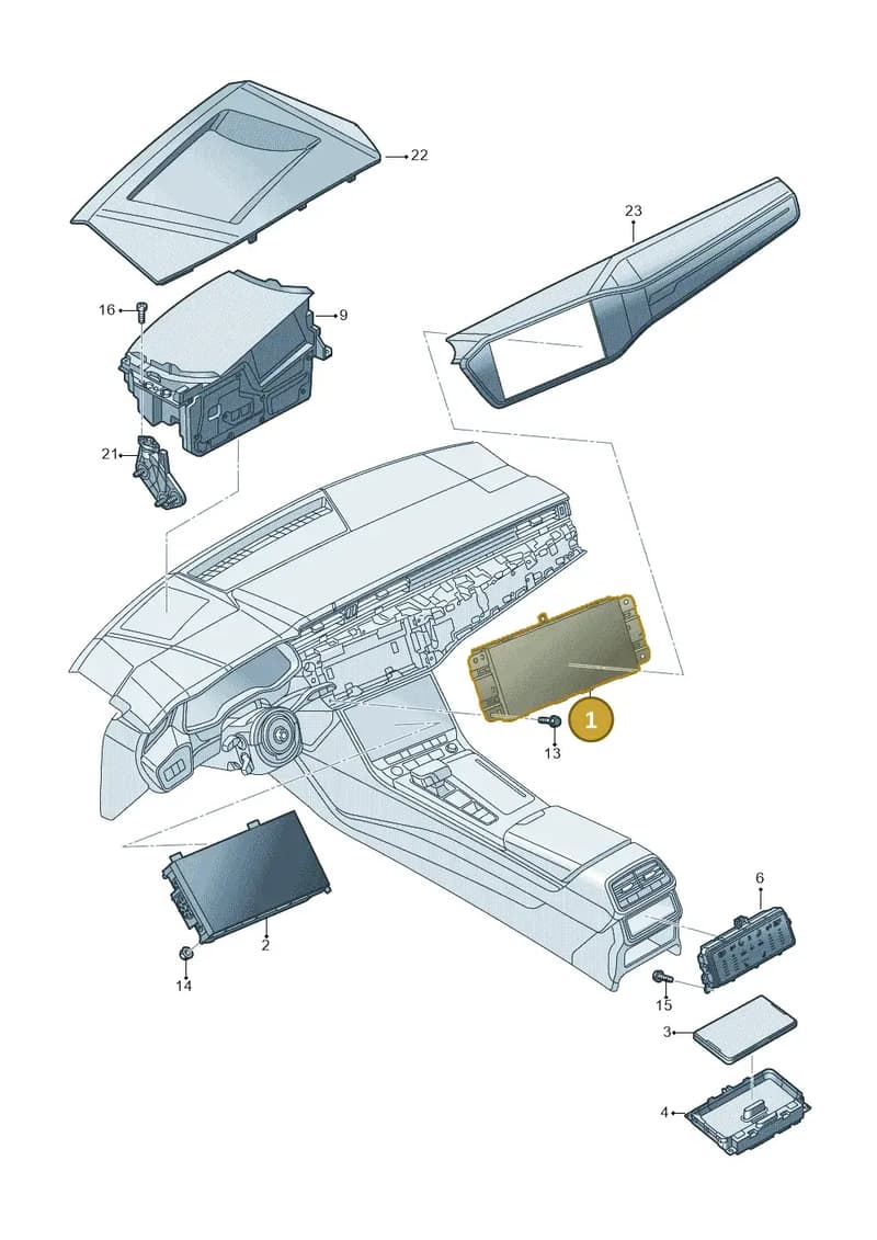 4K0919604A — Audi A6 (2018-2025) diagram 430919000, position 1