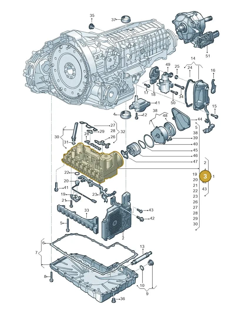 4K0927153CR — Audi A6 (2018-2025) diagram 849325870, position 3