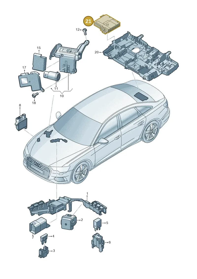 4K0937517 — Audi A6 (2018-2025) diagram 430937200, position 21