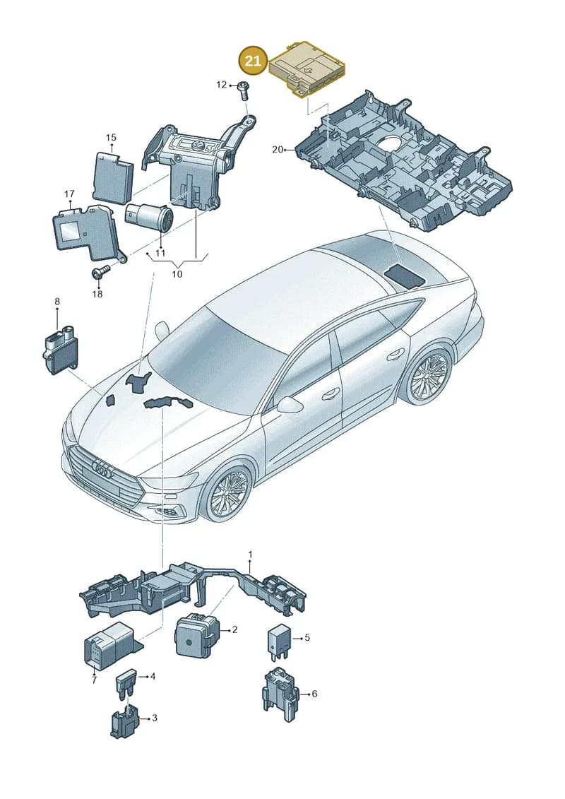 4K0937517L — Audi A7 Sportback (2018-2025) diagram 435937200, position 21
