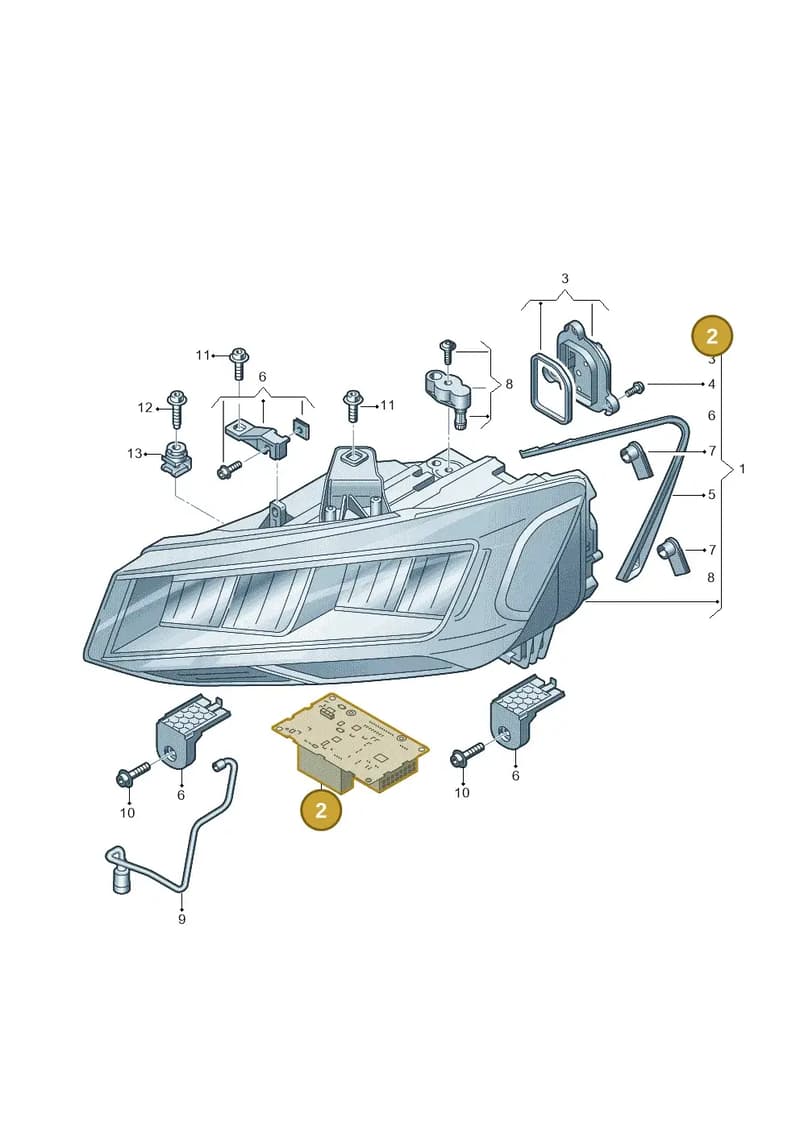 4K0941572HJ — Audi Q2 (2016-2025) diagram 803941010, position 2