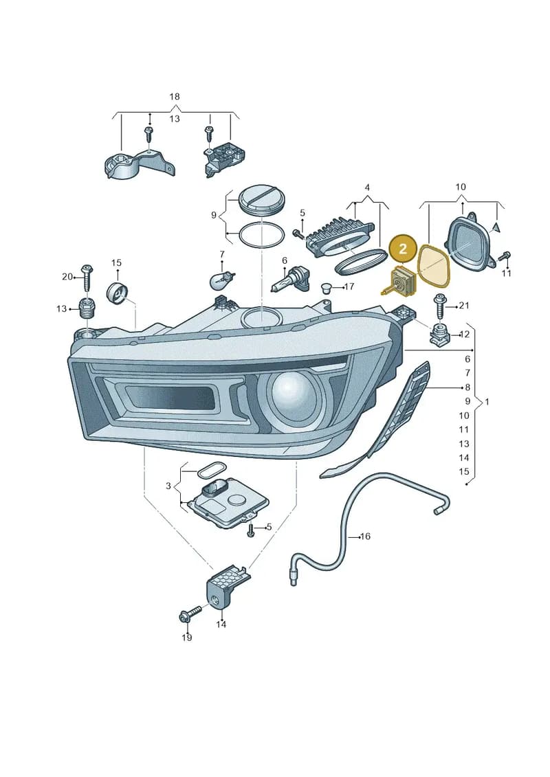 4K0941572HJ — Audi Q5 (2016-2025) diagram 896941000, position 2