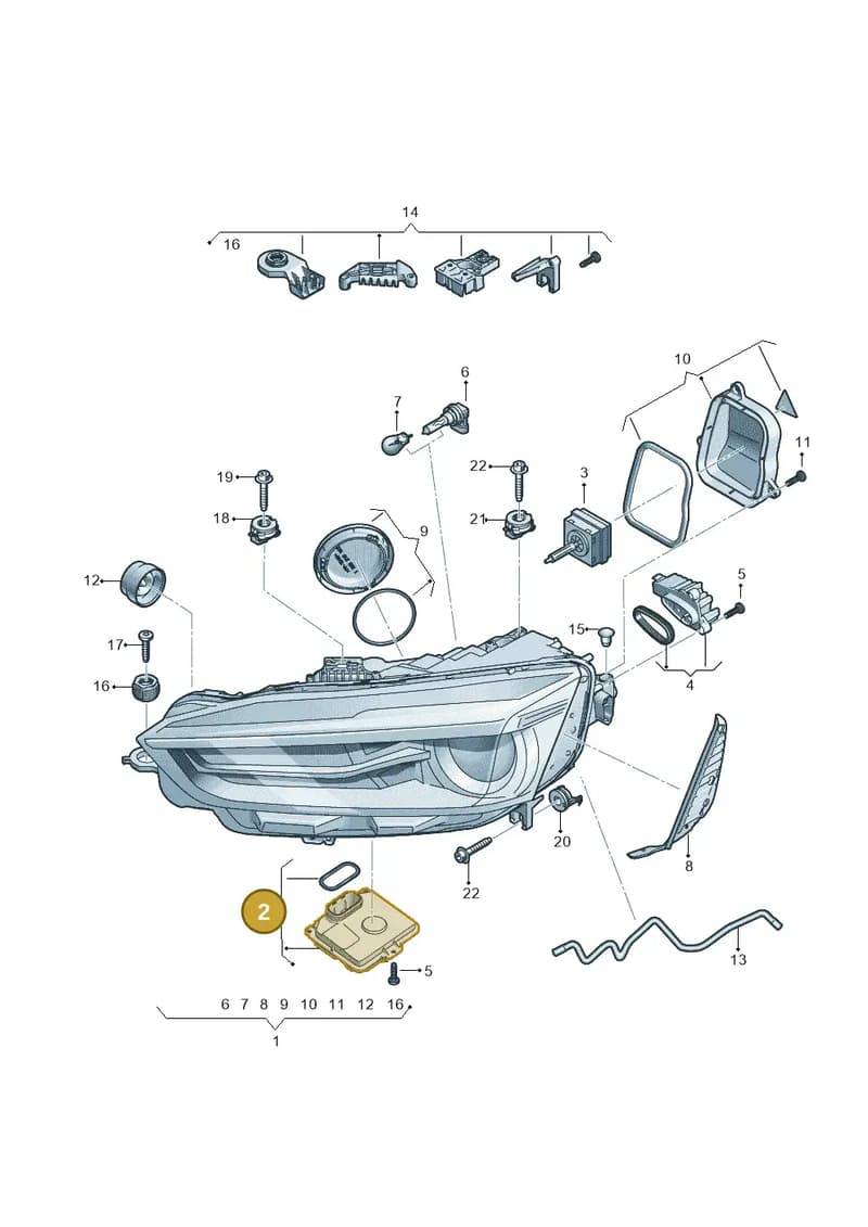 4K0941572HJ — Audi RS5 Sportback (2017-2025) diagram 897941000, position 2