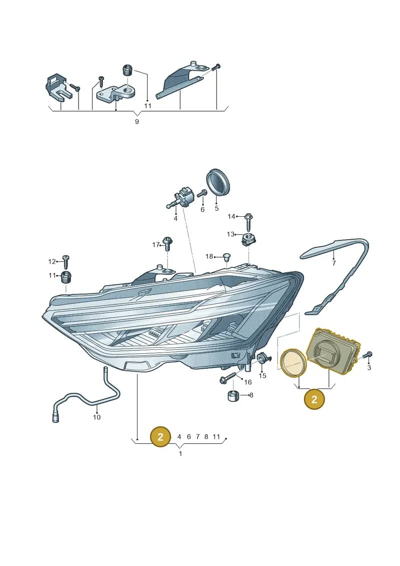 4K0941572HN — Audi RS6 Avant (2019-2025) diagram 435941000, position 2