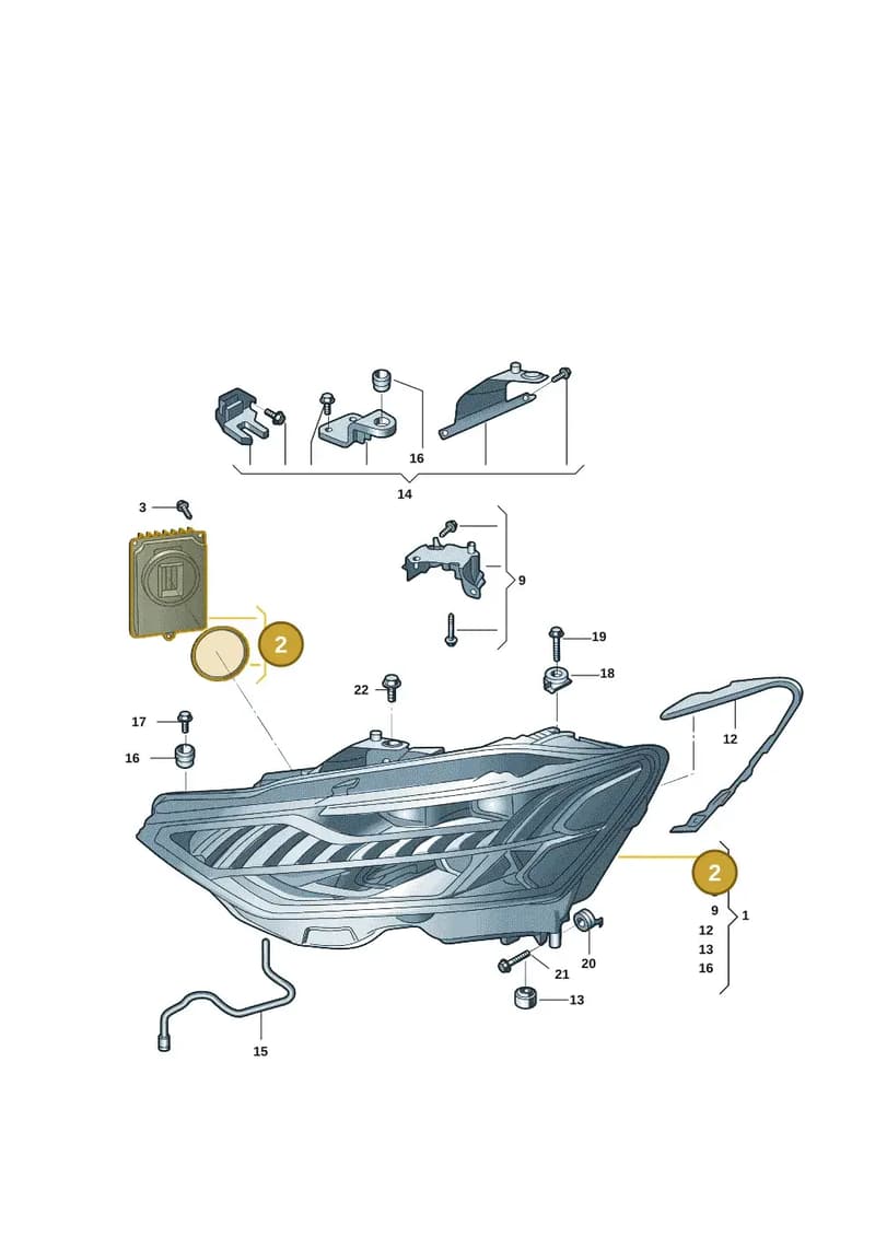 4K0941592BL — Audi Q6 (2022-) diagram 4cg941000, position 2